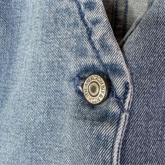 Abercrombie & Fitch Mara Denim Dress V-Neck Tall - Picture 7 of 11